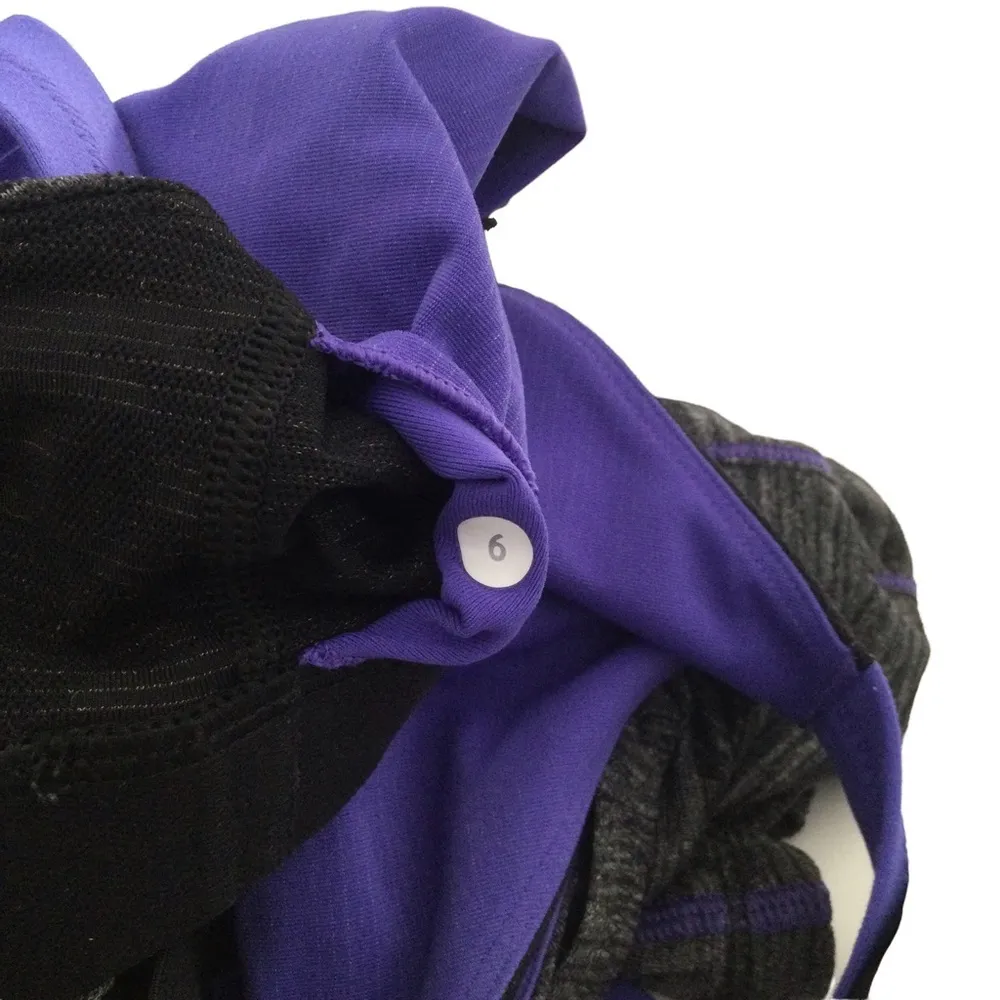Lululemon Heather Black Iris Purple Run for Gold Tank - Image 11