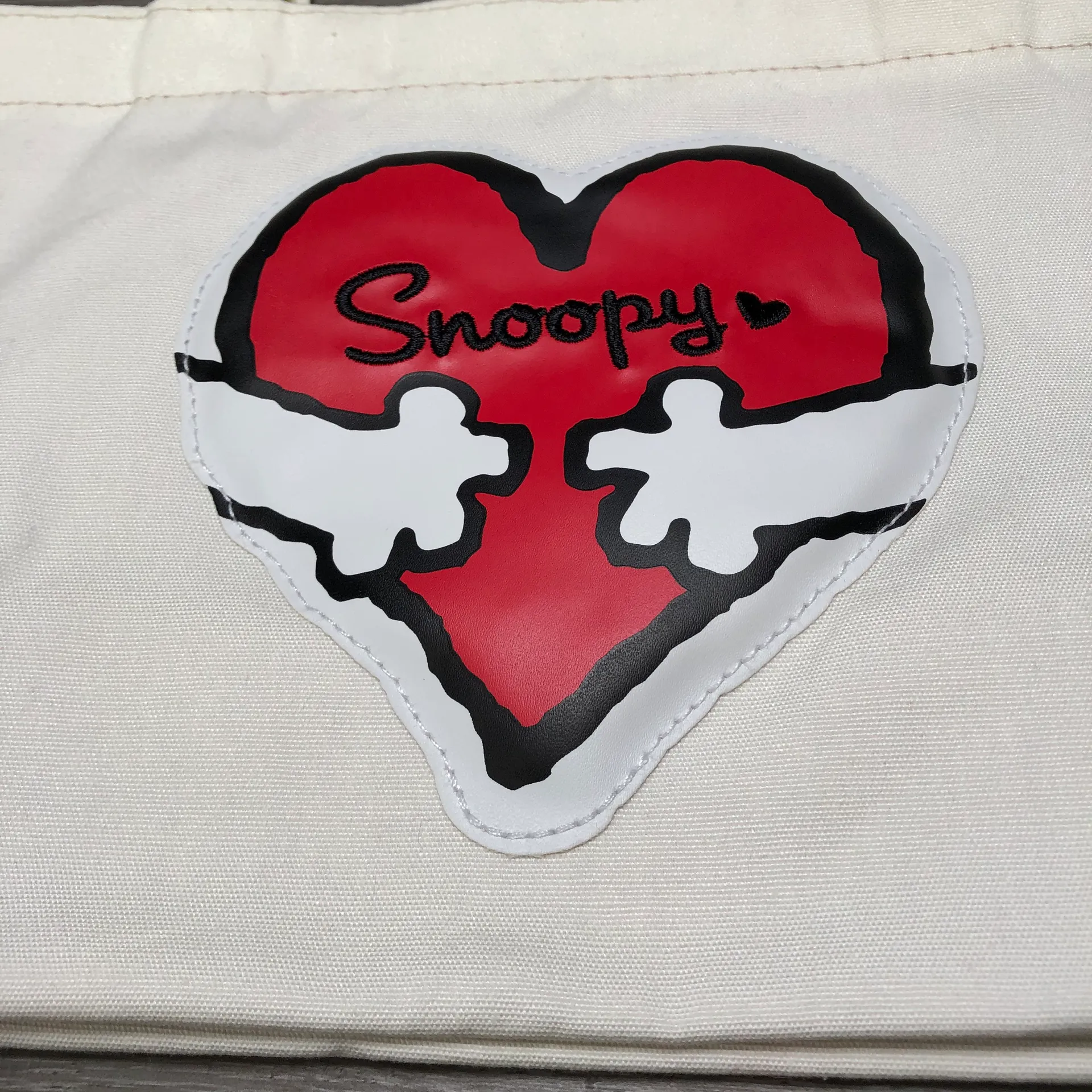 peanuts snoopy love heart canvas tote bag Multiple - Image 4