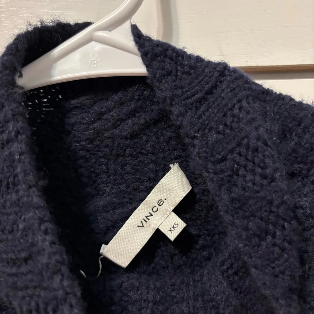 Vince Cable Stitch Funnel Neck Sweater - Image 6