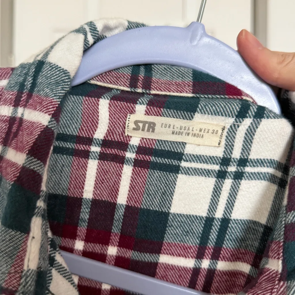 Stradivarius Multicolor Plaid Shirt - Image 2