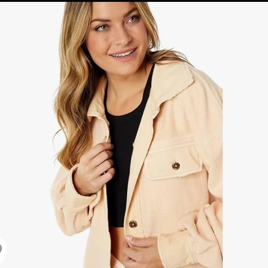 Free People  Ruby Shaket Jacket Oversized Sweetheart Sunrise Revolve - Image 2