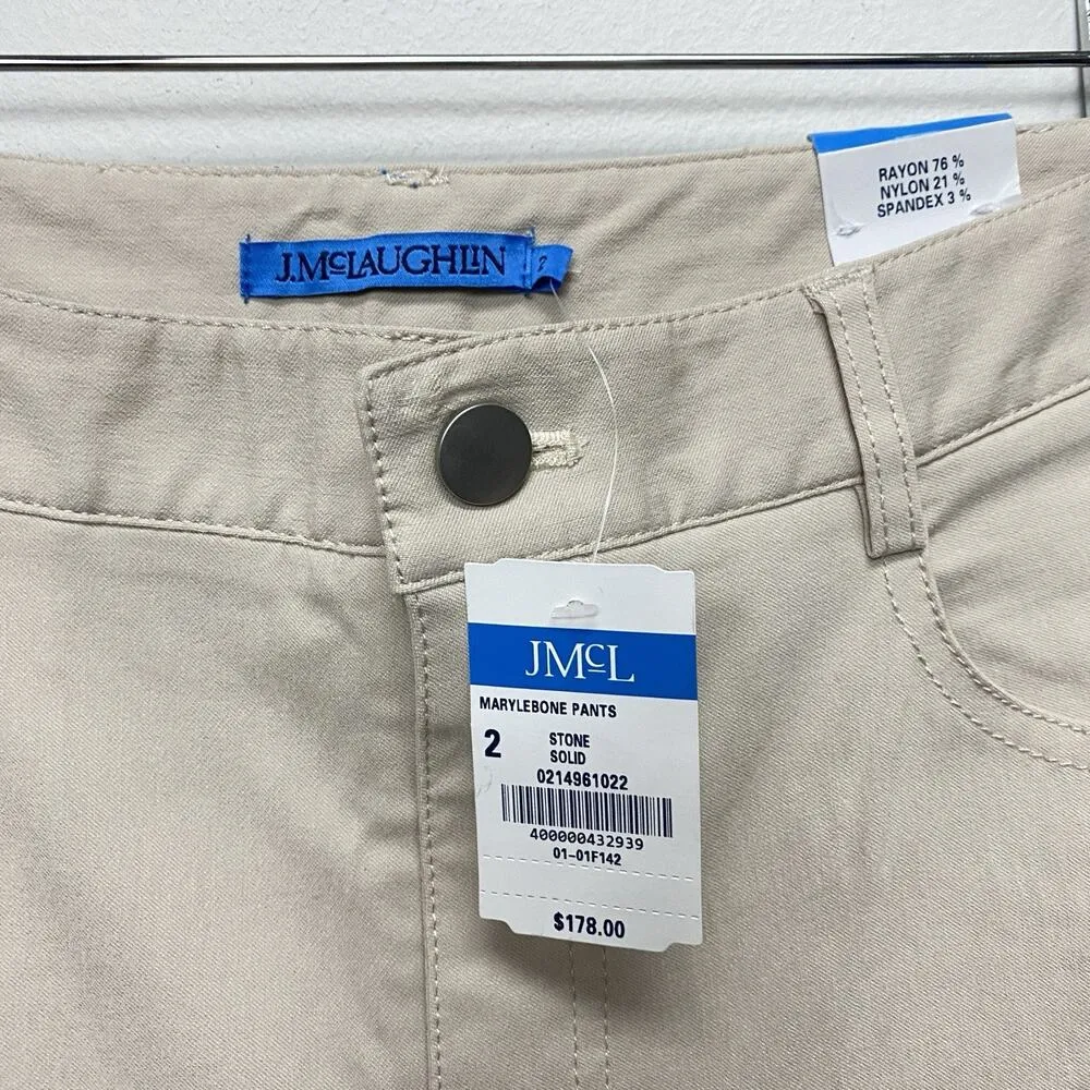 J. Mclaughlin $178 Women Wide Leg High Rise Marylebone Pants 2 Light Academia - Image 5