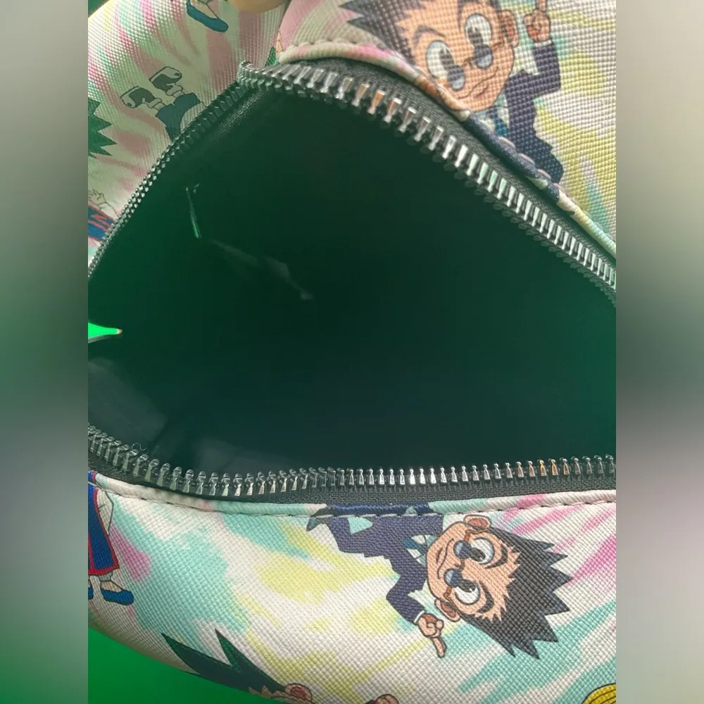 A Very Sweet Faux Leather Bioworld Hunter x Hunter Chibi Rare HTF Mini Backpack Pink - Image 4