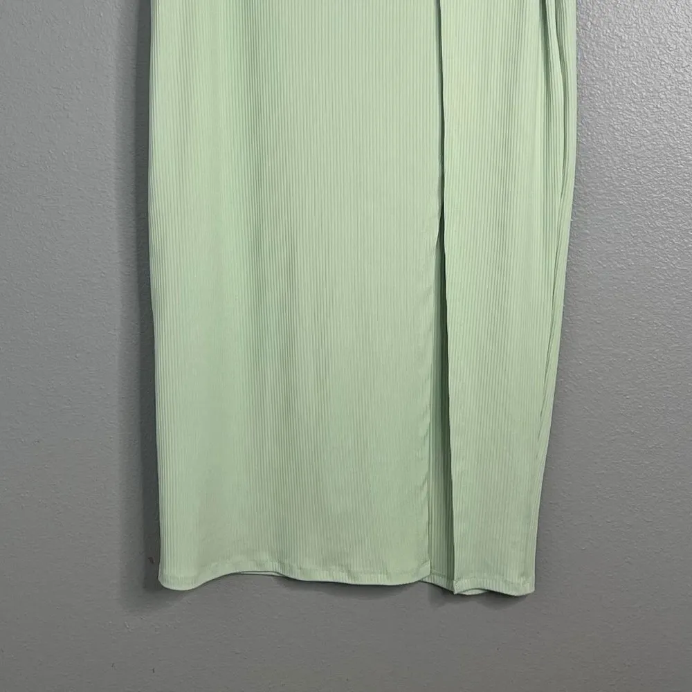 NWOT Eloquii Mint Green High Slit Ribbed‎ Maxi Skirt Plus Size 18 / 20 - Image 6