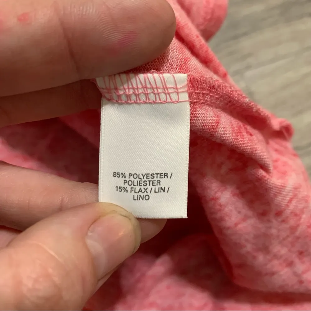 Victoria’s Secret Coral Pink White & Silver “Angel” T-Shirt; small Women’s - Image 6