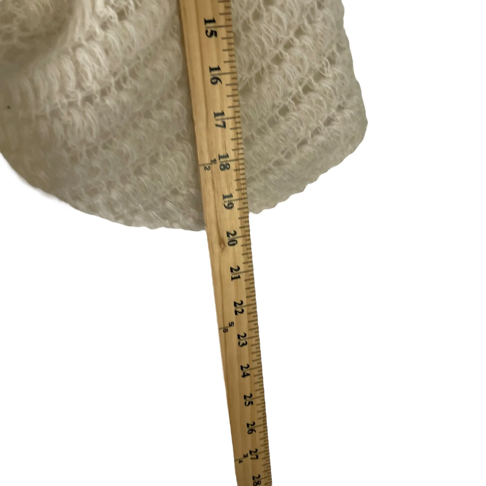 Central Park West Women's Size S/M Cream Mohair‎ Knit Cardigan Sweater - Image 7