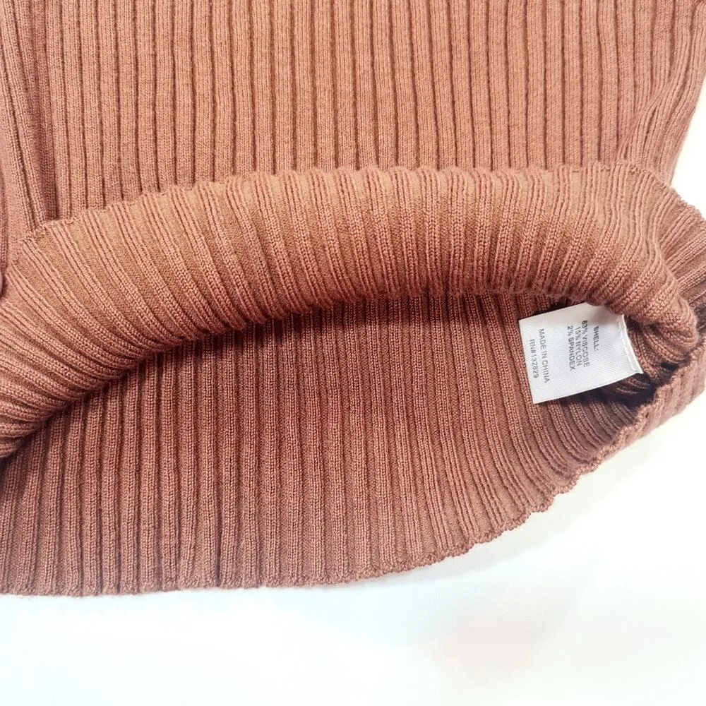 Superdown Milenka Crop Sweater in Brown Small - Image 4