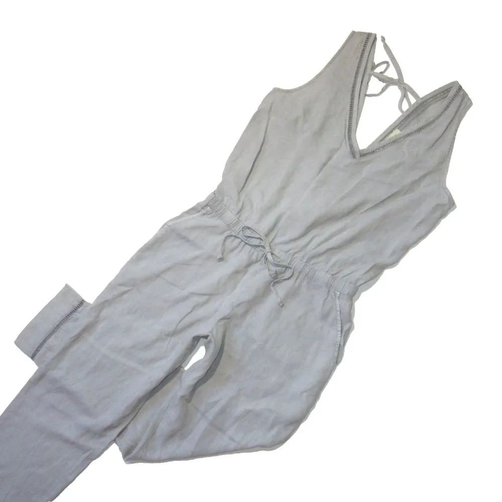 NWoT Anthropologie Cloth & Stone Juliana Jumper in Gray Cropped Jumpsuit S - Image 2