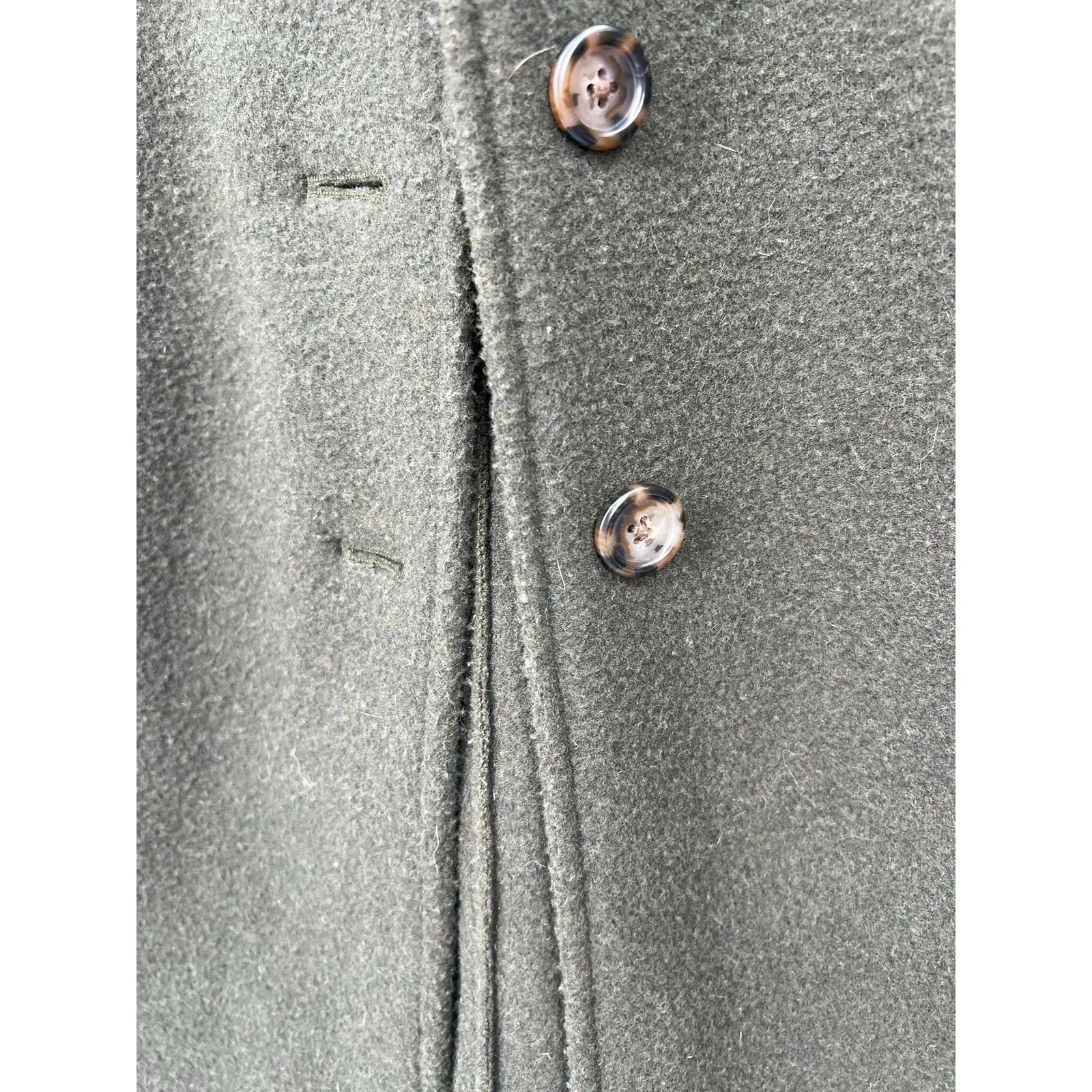 J CREW 00 XXS Coat Jacket Daphne Topcoat  Boiled Wool Sweater Mid Length Women - Image 4