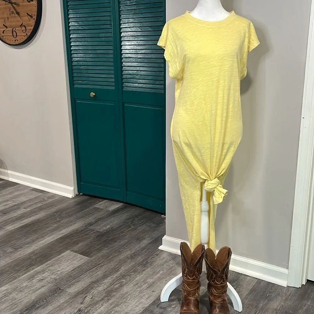 The Normal Brand Vintage Slub Tee Dress midi yellow - Image 6