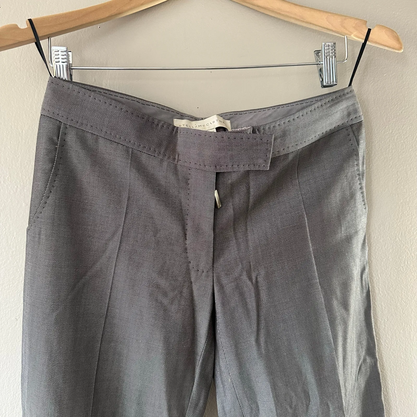 Stella McCartney Gray Wool Trousers Size 36 - Image 9