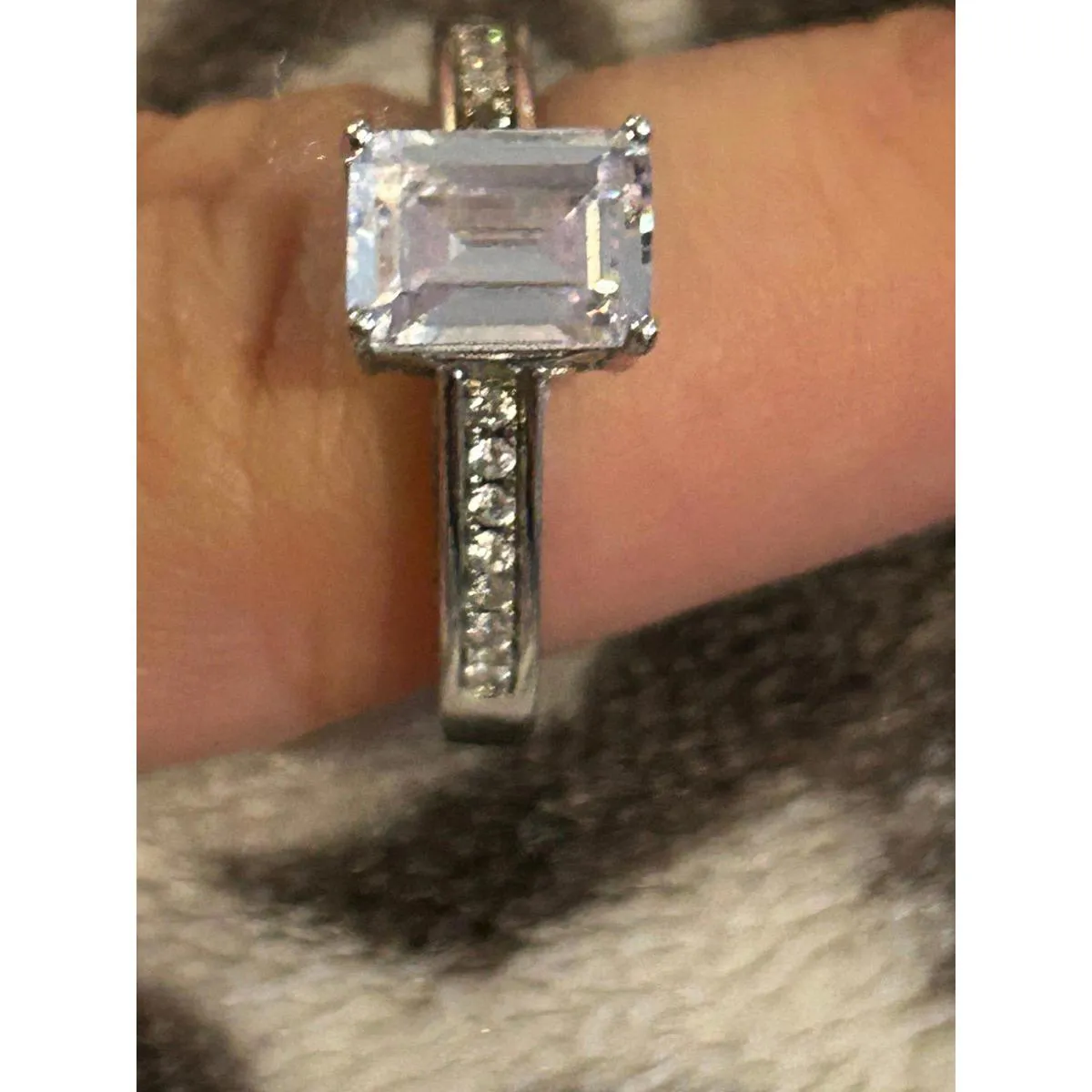 925 sterling silver scrap size 6 z218 missing stone Gray - Image 5