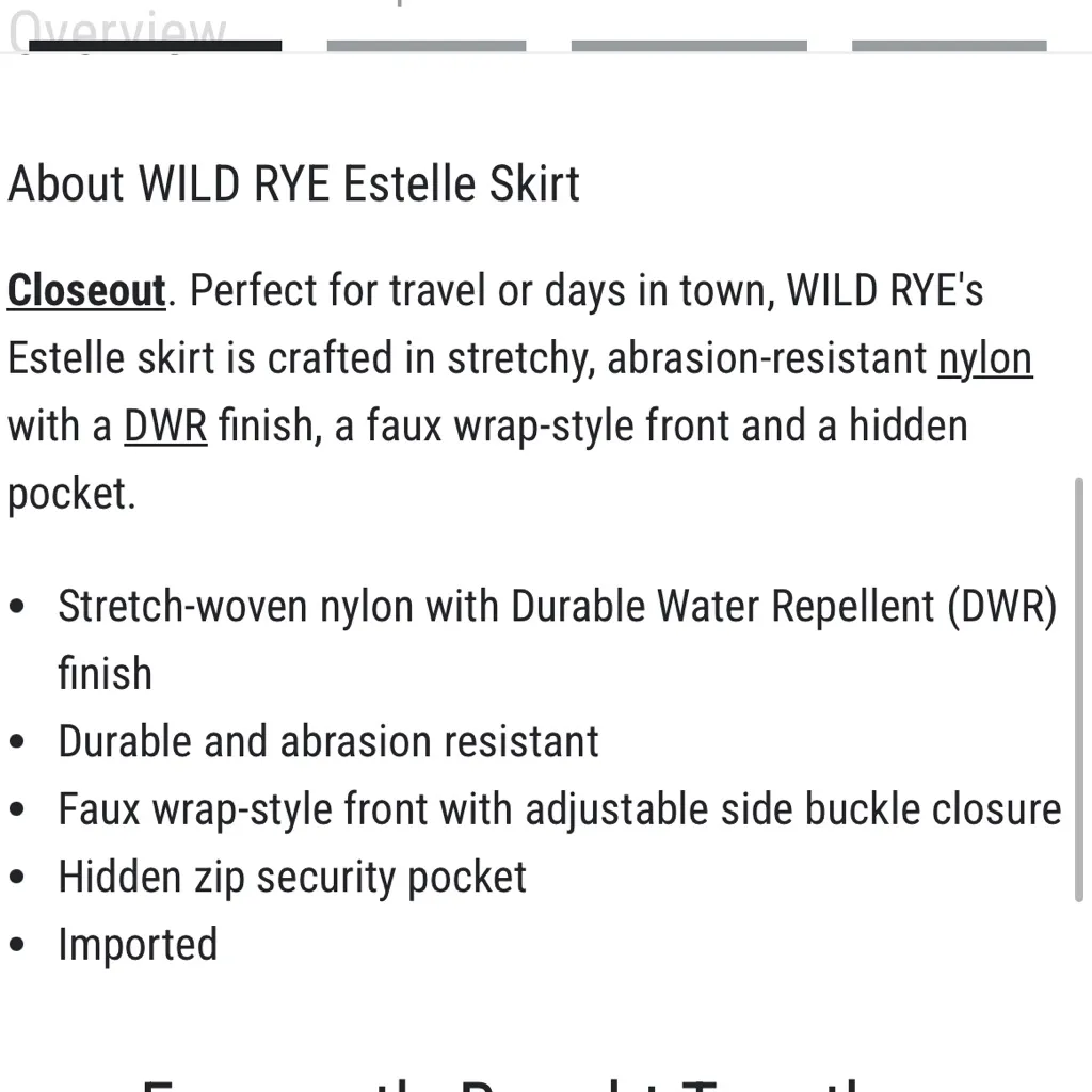 Wild Rye Estelle Athletic Skirt | Size 10 Black - Image 13