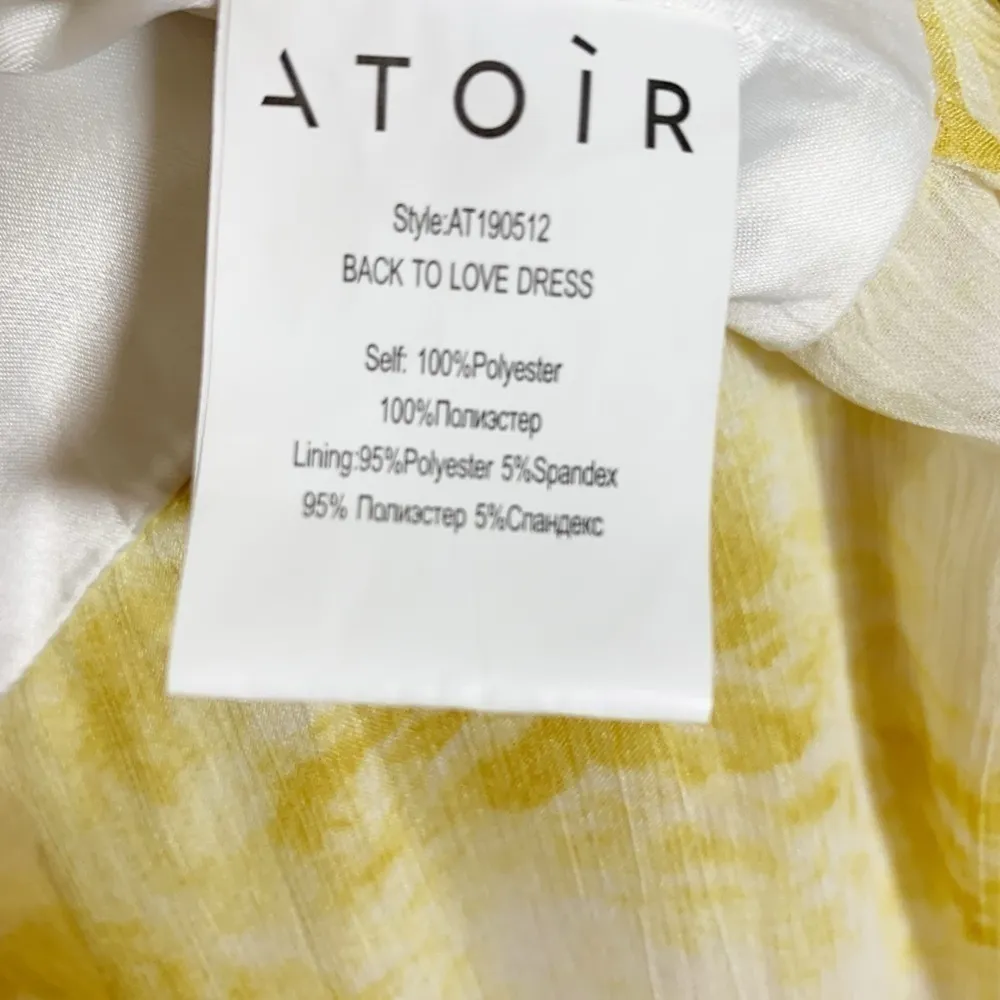 NEW Atoir Back To Love Off the Shoulder High Slit Tiered Ruffle Maxi Dress Gold Size 8 - Image 13