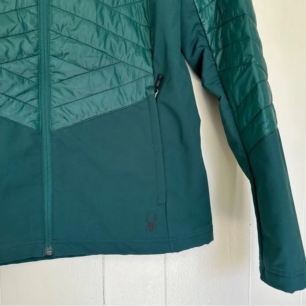 NWT SPYDER Glissade Hybrid Insulator Jacket Green Medium - Image 2