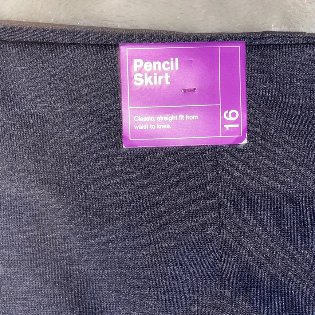 Lane Bryant Geometric Stripe Skirt Size 16 NWT Bold Teal Blue Black White - Image 3