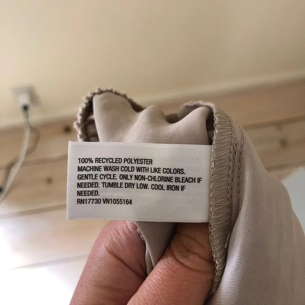 A New Day NWT Women's Mid-Rise Straight Leg Satin Pull-On Pants Cream XXL - Image 6