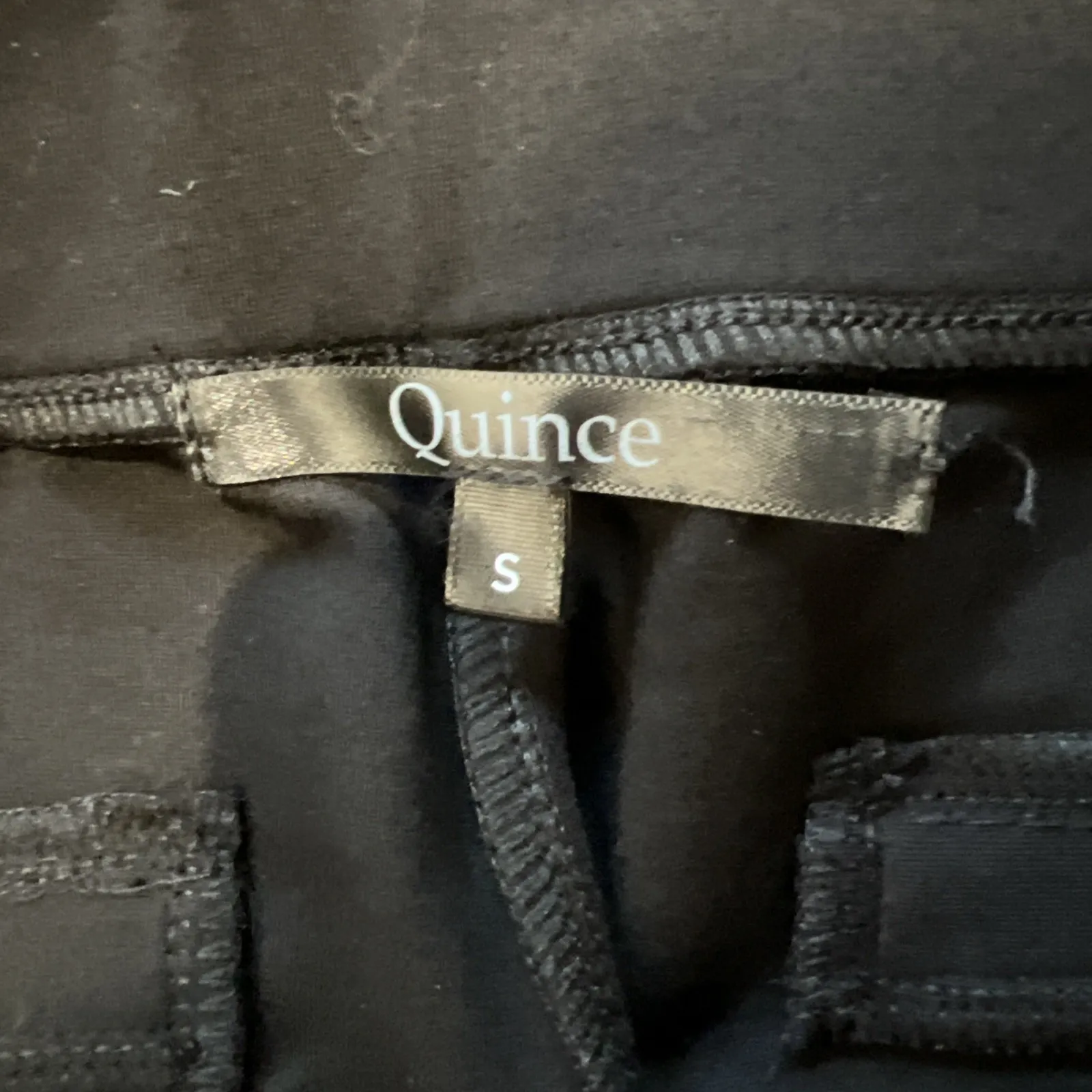 Quince Womens Ultra-Stretch Ponte Straight Leg Pants Black Pull On Capsule - Image 5