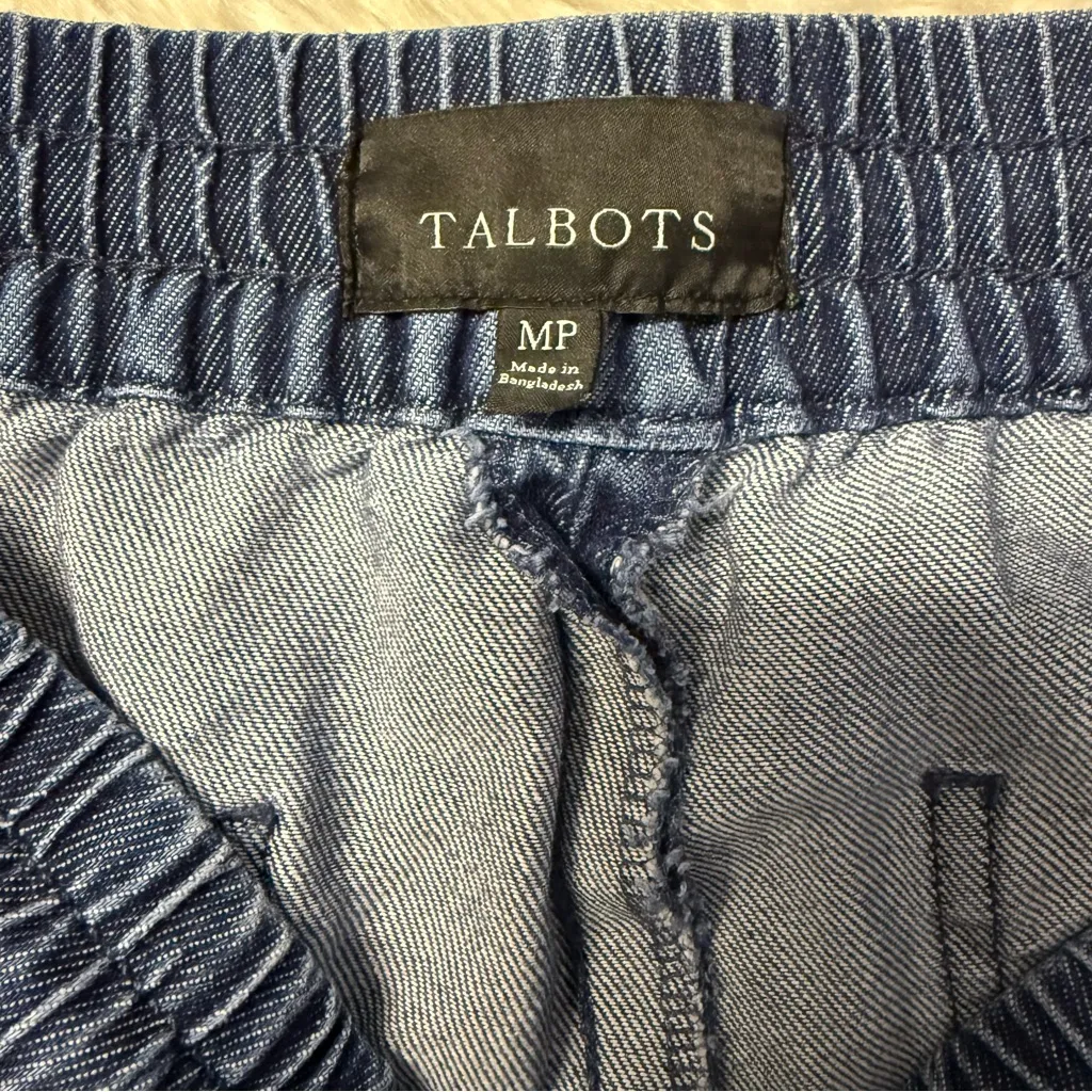 Talbots Pull-On Chambray Pants Size MP Medium Petite - Image 7