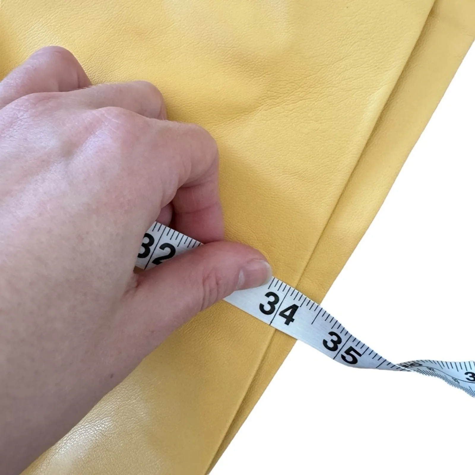 NEW ALC Vegan Leather Cutout Mini Dress Yellow - Image 13