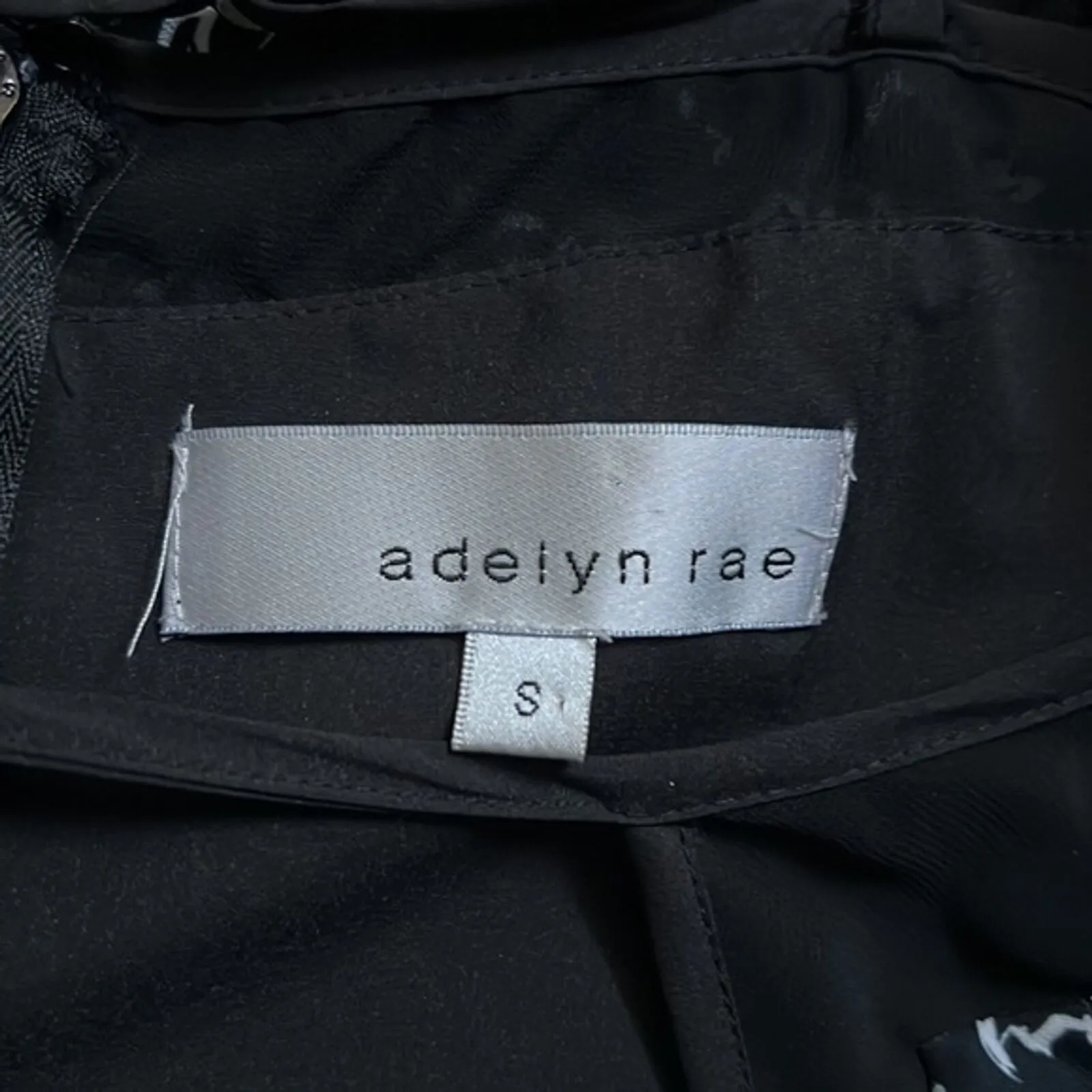 Adelyn Rae Dress‎ Womens Small Black White Floral Mesh Dark Floral Whimsygoth - Image 6