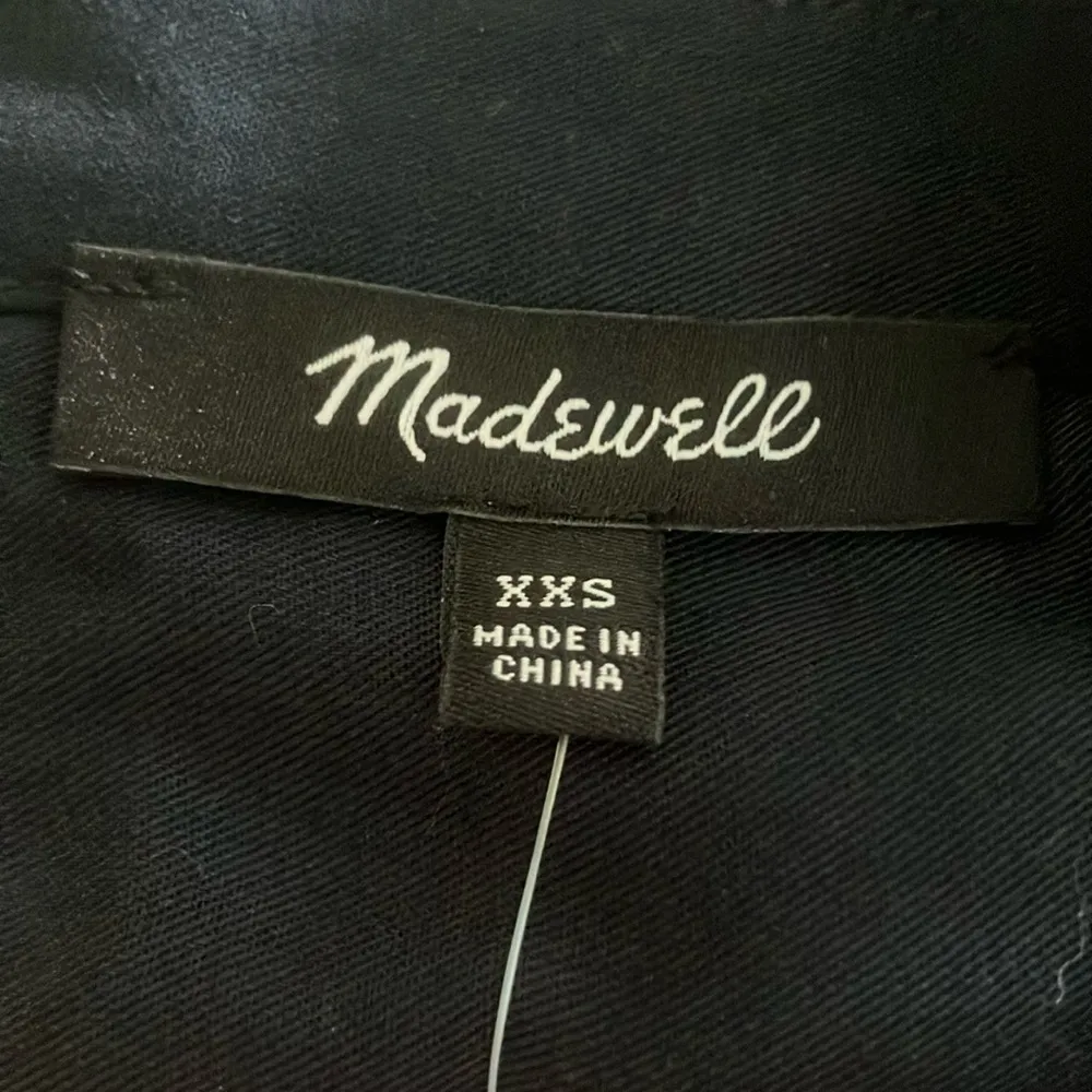 Madewell Womens Navy Blue Utility Tie-Waist Maxi Shirtdress - Image 6