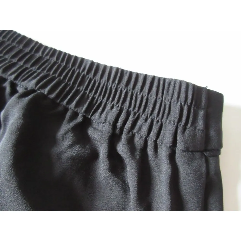 NWT Ellen Tracy Black Soft Fluid Stretch Crepe Pleated Pull-on Crop Pants 10 - Image 9