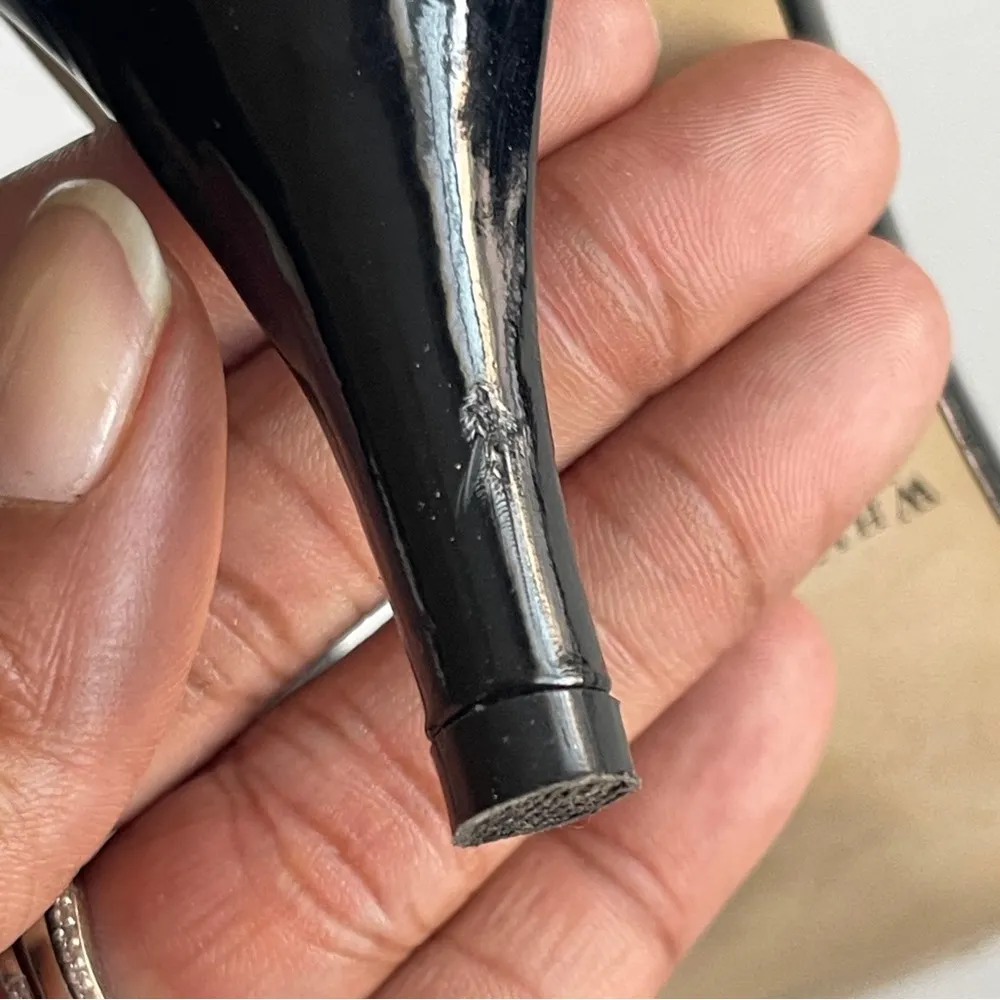 WHBM | Black Heeled Mules Sz 7 - Image 2