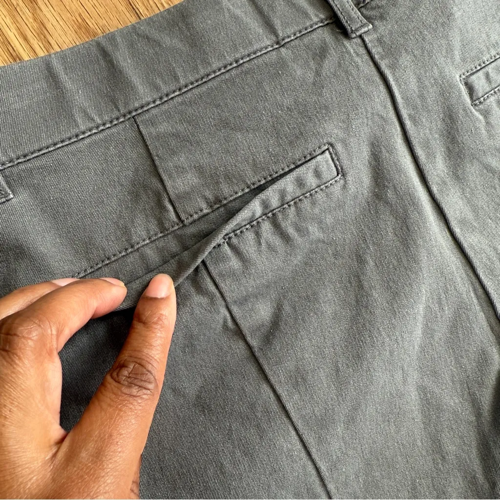 Isaac Mizrahi Live Pants Womens Sz 10 Gray Stretch Cotton Bootcut - Image 8