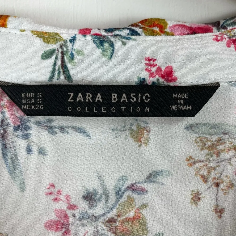 Zara White Floral Boho Top - Image 11