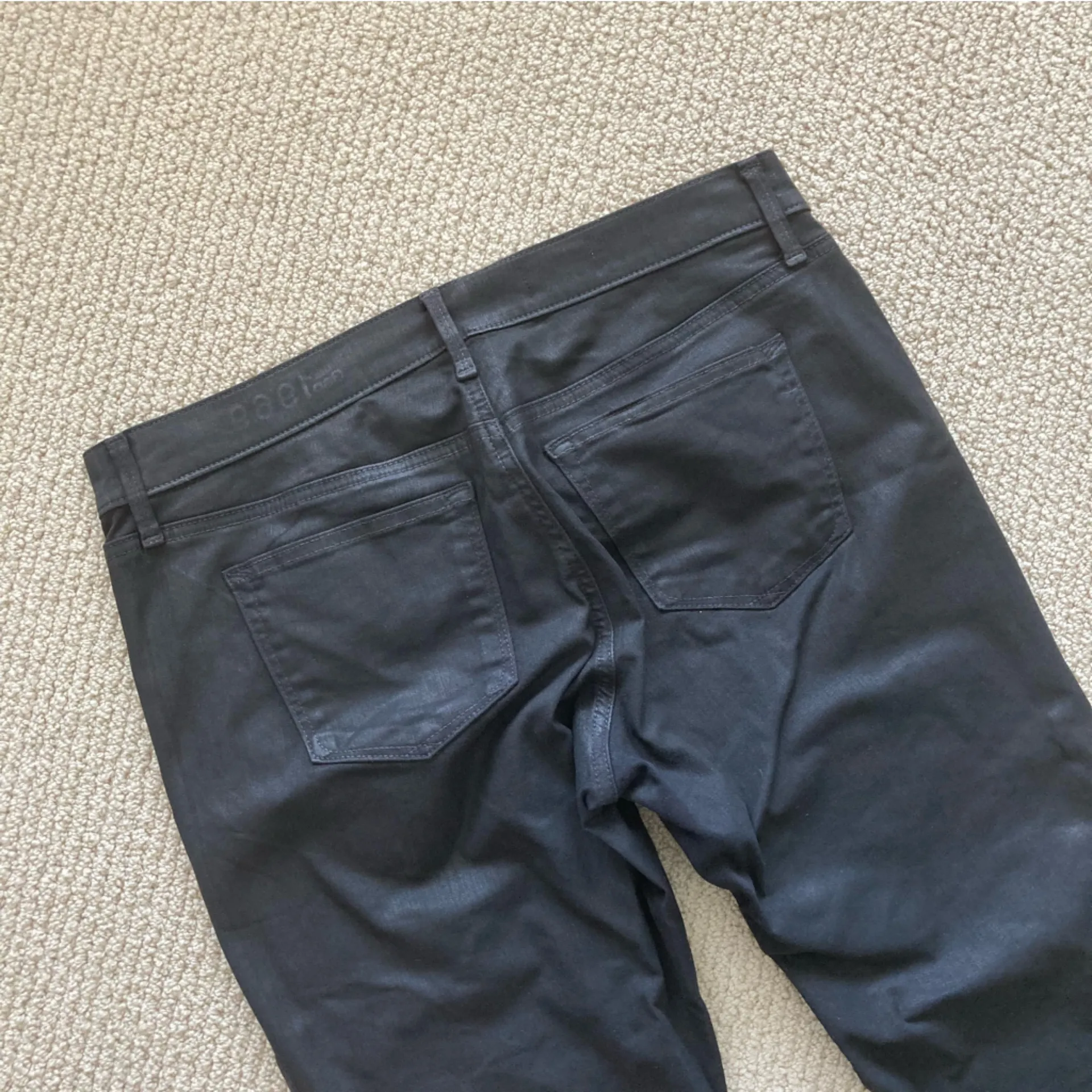 Gap 1969 Black Shine Skinny Legging Jeans Size 30 Stretch Pants Bottoms EUC - Image 8