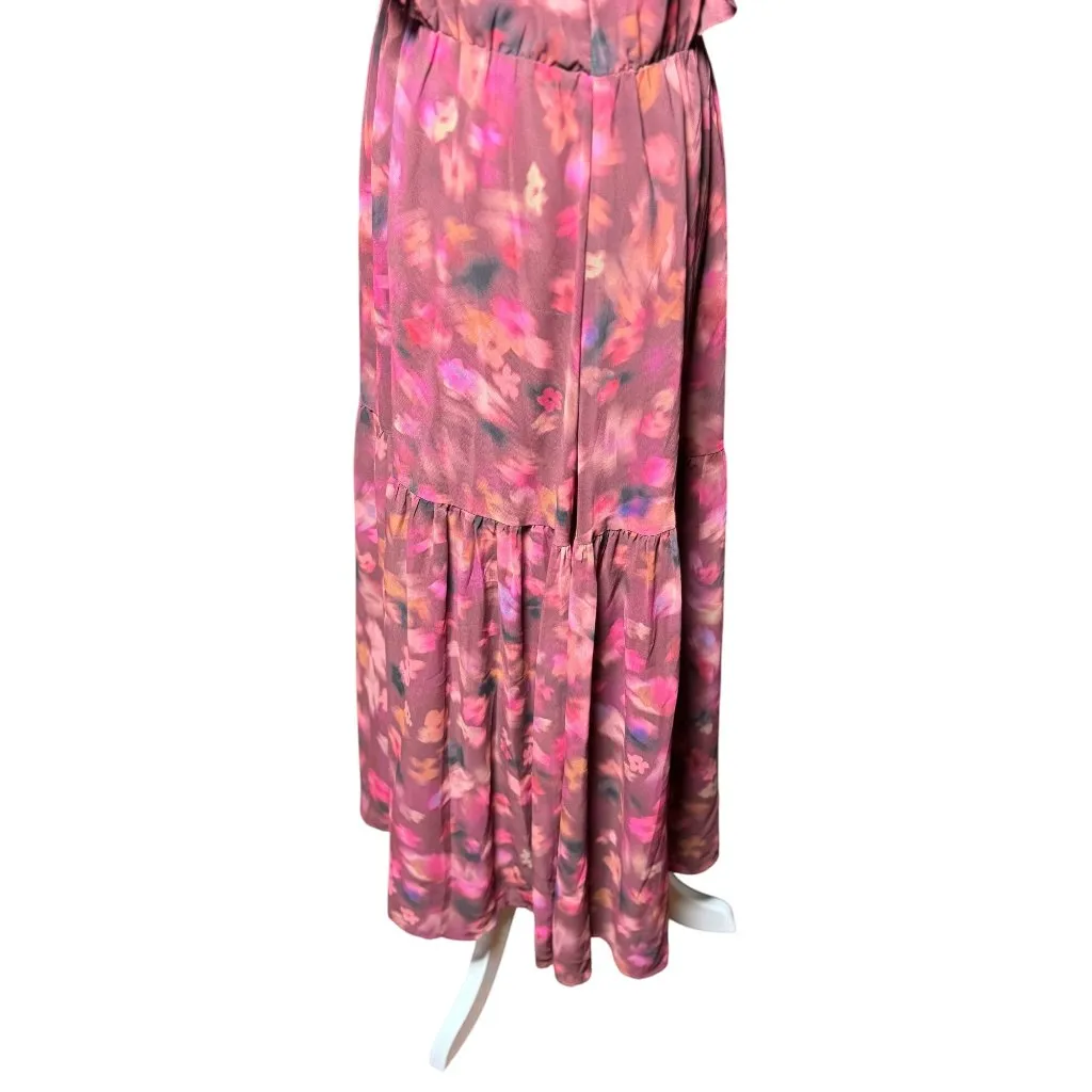 NEW Steve Madden Womens Floral Maxi Dress Ruffle Sleeveless Boho Chic Romantic - Image 7