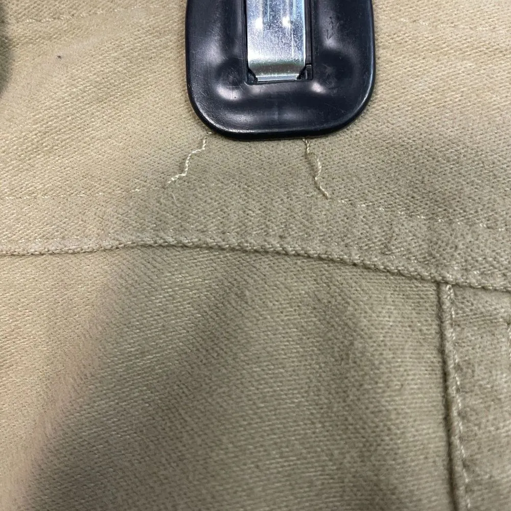 Madewell Moleskin Pleated Balloon Pants in ash green khaki tan - Image 15