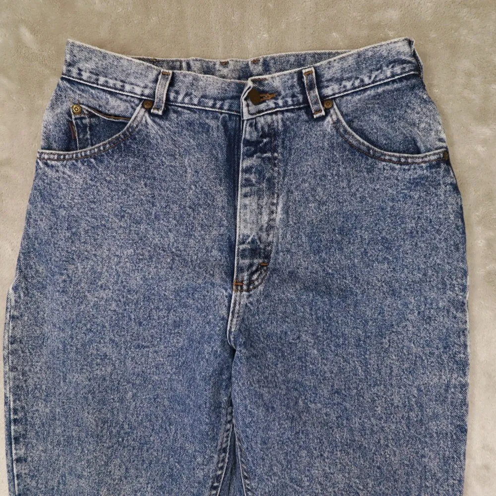 Riders Vintage Women's Medium Stone Washed High Waisted Taper Leg Jeans size 14M - Image 3