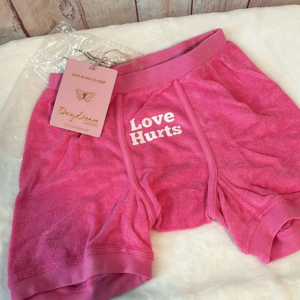 NWT Dolls Kill x Daydream Nation “Love Hurts” Terry Cloth Boxer Briefs - Image 4
