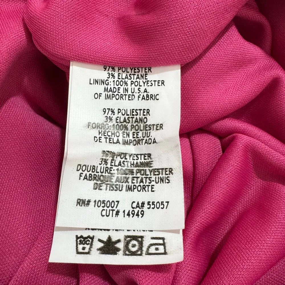 Marina Pink Bow Strap Wide Leg Jumpsuit Size 16 - Image 8