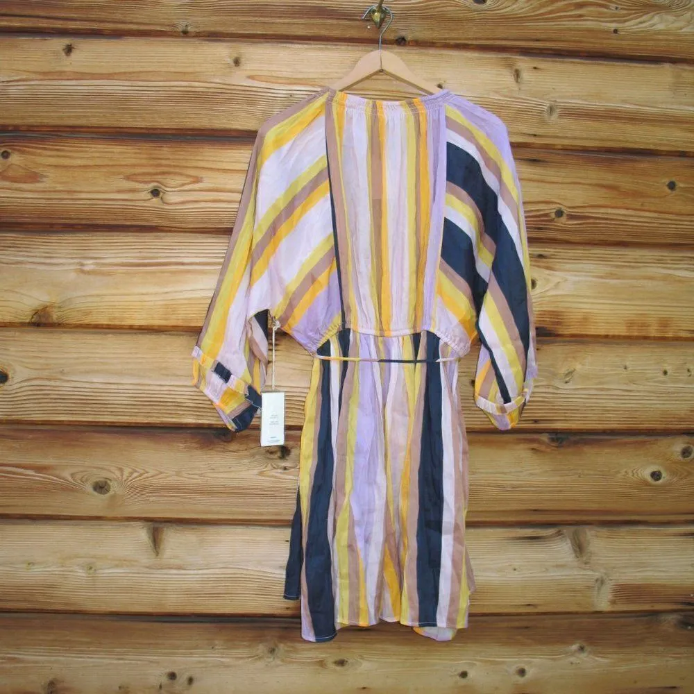 NWT Apiece Apart  Silk Blend Striped Mini Dress - Image 8