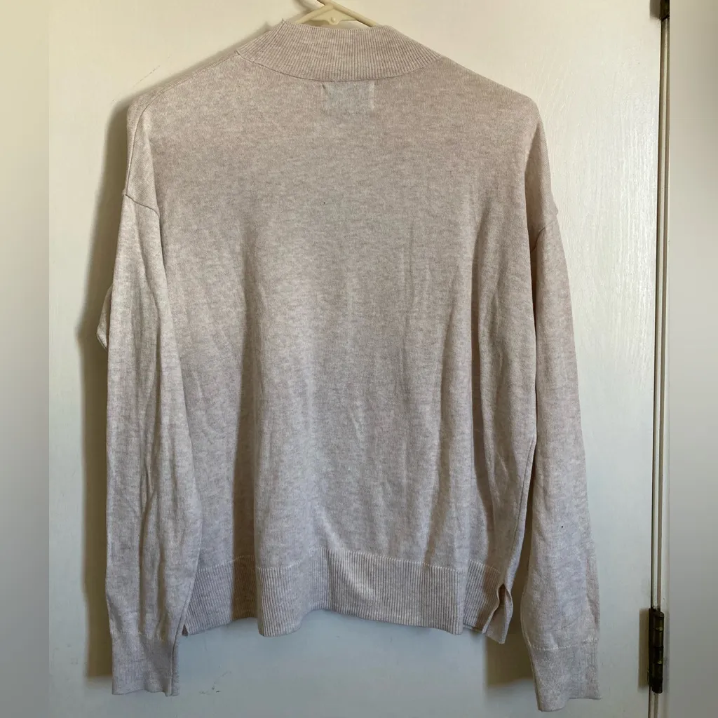🌸Old Navy Transitional Cream Mock Neck New Long Sleeve Lightweight Sweater #P - Image 8