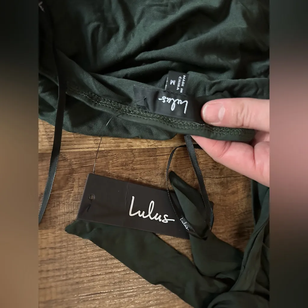 Lulus Cute Inspiration Dark Green Sleeveless Halter Top - Image 6