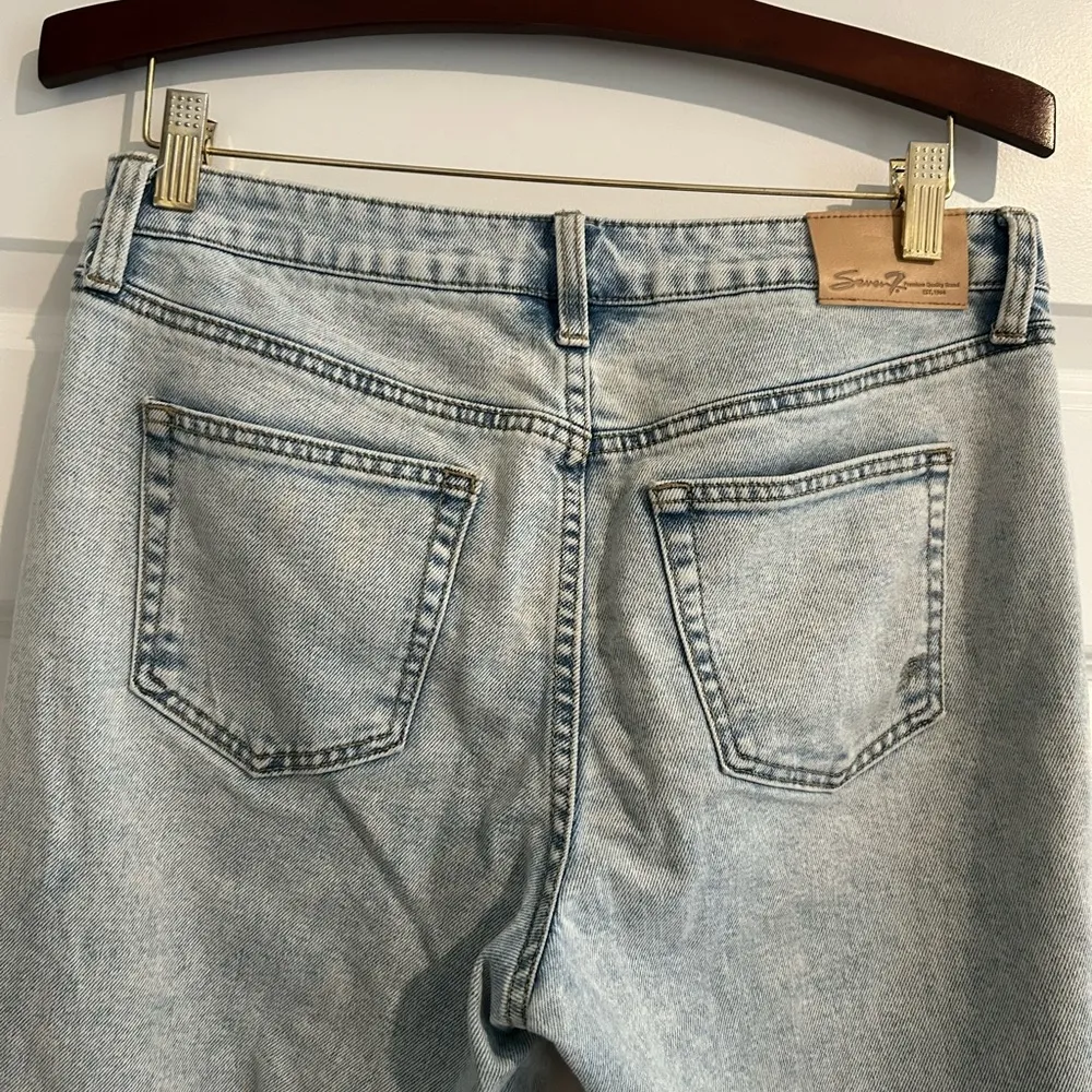 Seven7 Slim Straight Leg Jeans Blue Size 4 - Image 8