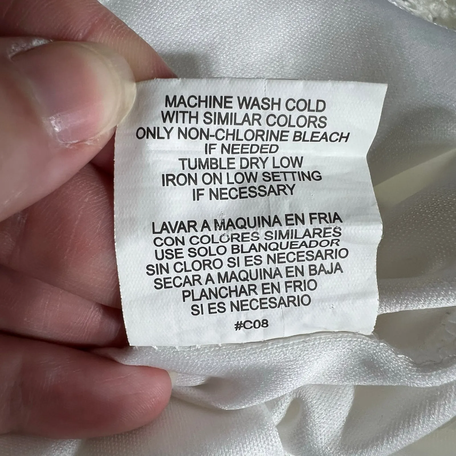 Lily Rose Womens Lace A Line Dress Mini Length V Neck Halter Top White Small - Image 10