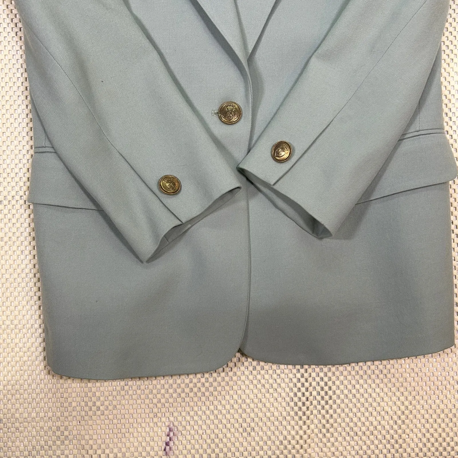 EUC Vintage Talbots‎ Blazer Jacket Career Office Button Front Petite Size 2P - Image 3