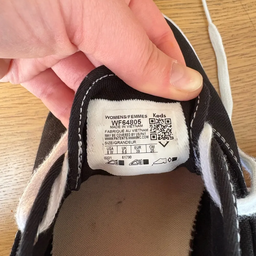 Keds Champion Originals Lace Up - Black and White - Image 5