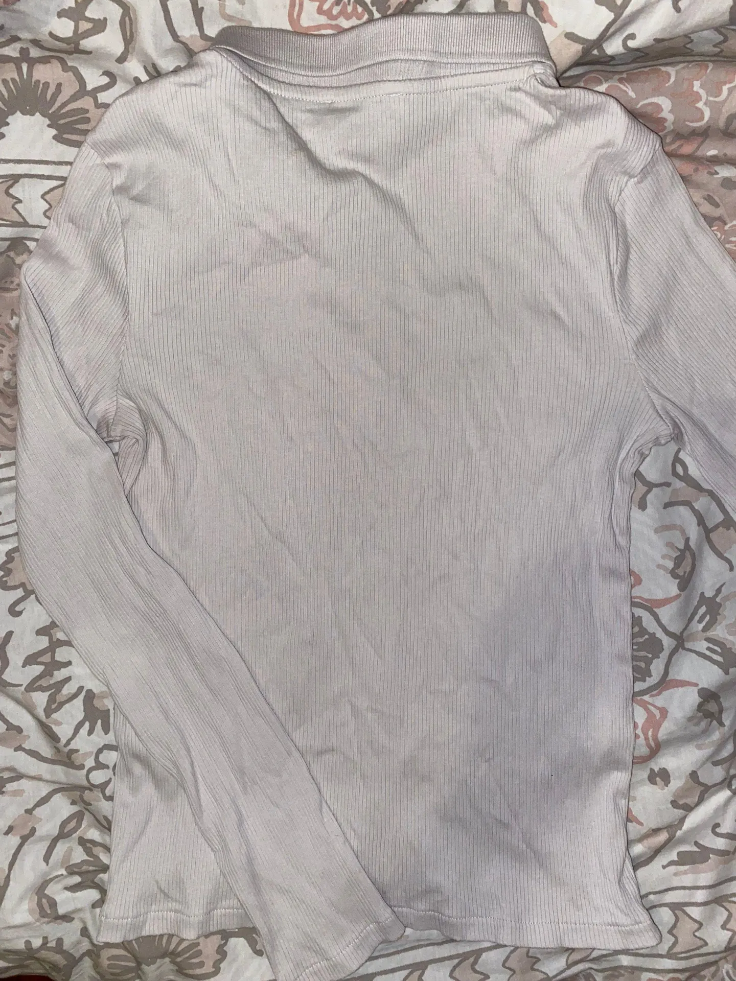 Ribbed Collar Top - Image 2