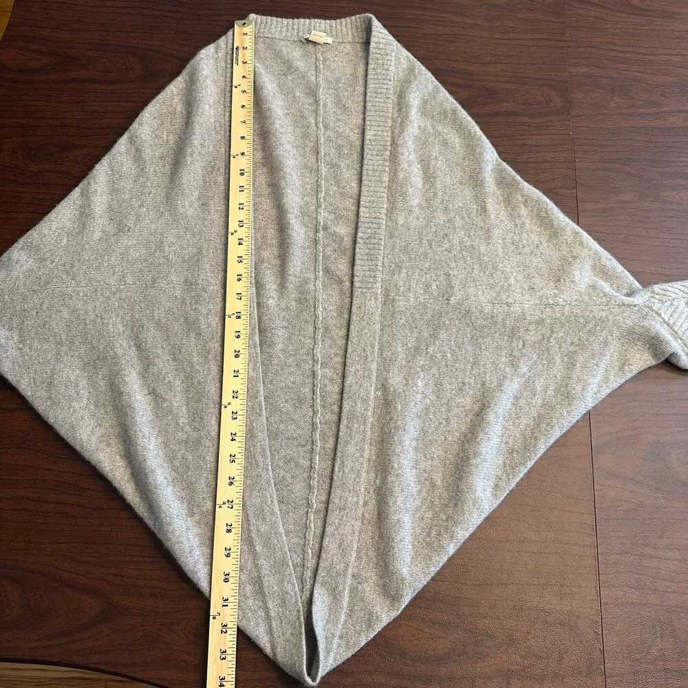White + Warren Gray Batwing Cardigan Cashmere M Size M - Image 8