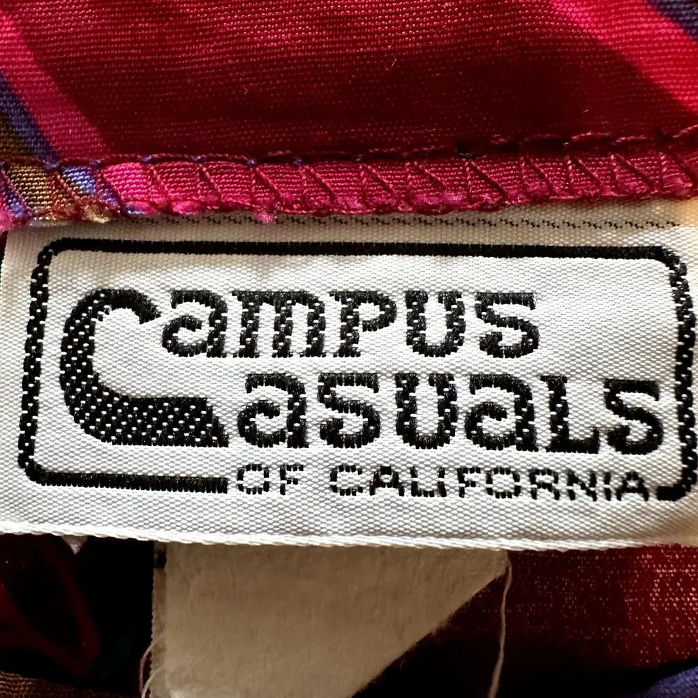 Vintage Campus Casuals of California Set 70s Floral Blouse Midi A - Image 8