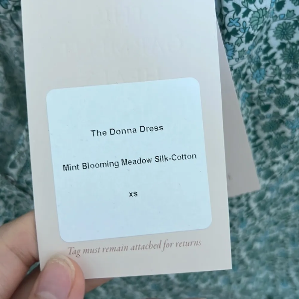 NWT Christy Dawn The Donna Dress in Mint Blooming Meadow Silk-Cotton - Image 5