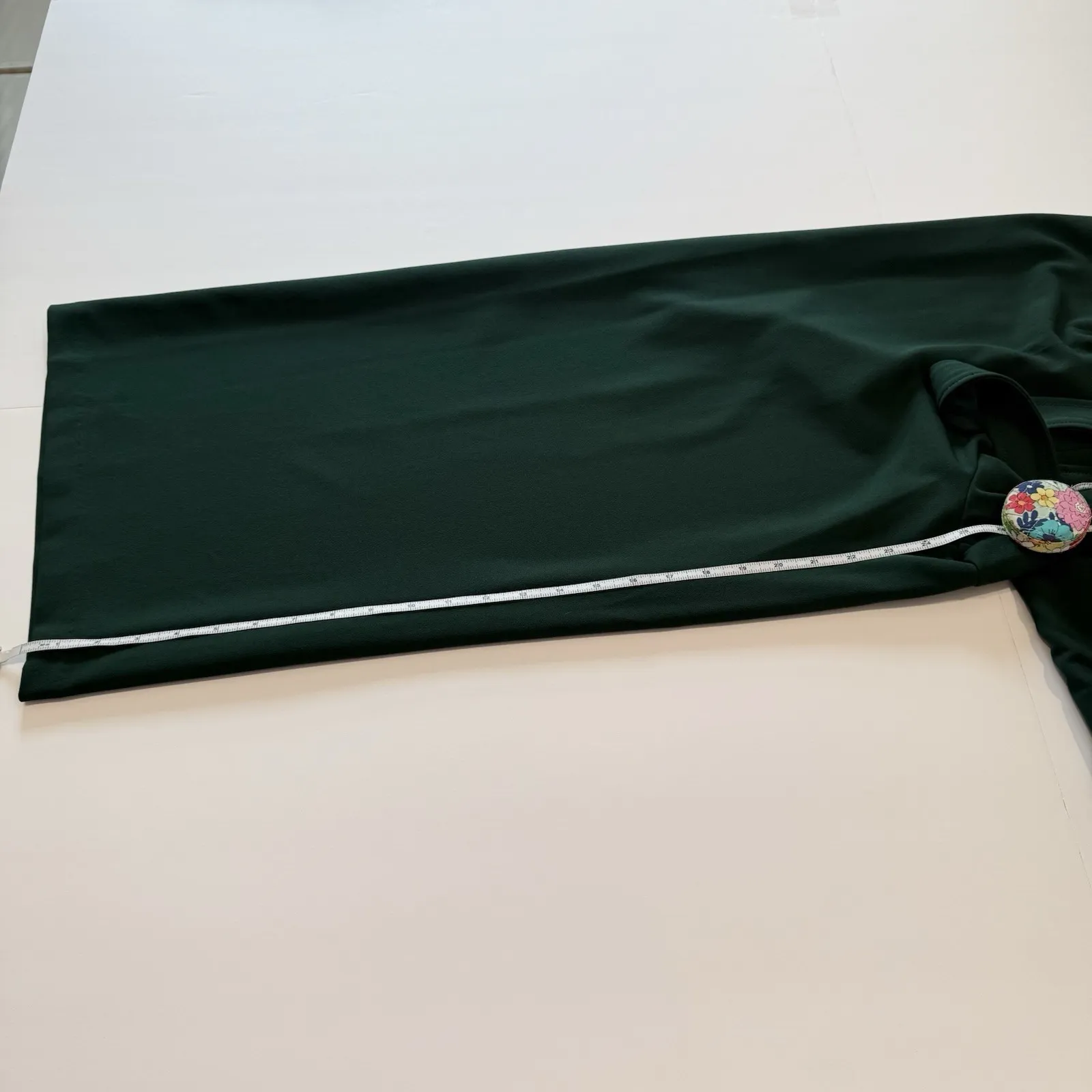 Calvin Klein Dark Green Sleeveless V NeckWide Leg Crop Pocket Jumpsuit Size 12‎ - Image 9