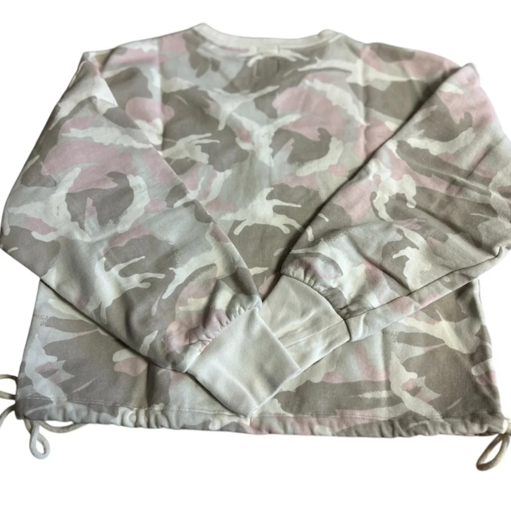 Gap‎ Women's Camouflage Pullover Sweatshirt Pink Beige Size S Casual - Image 9