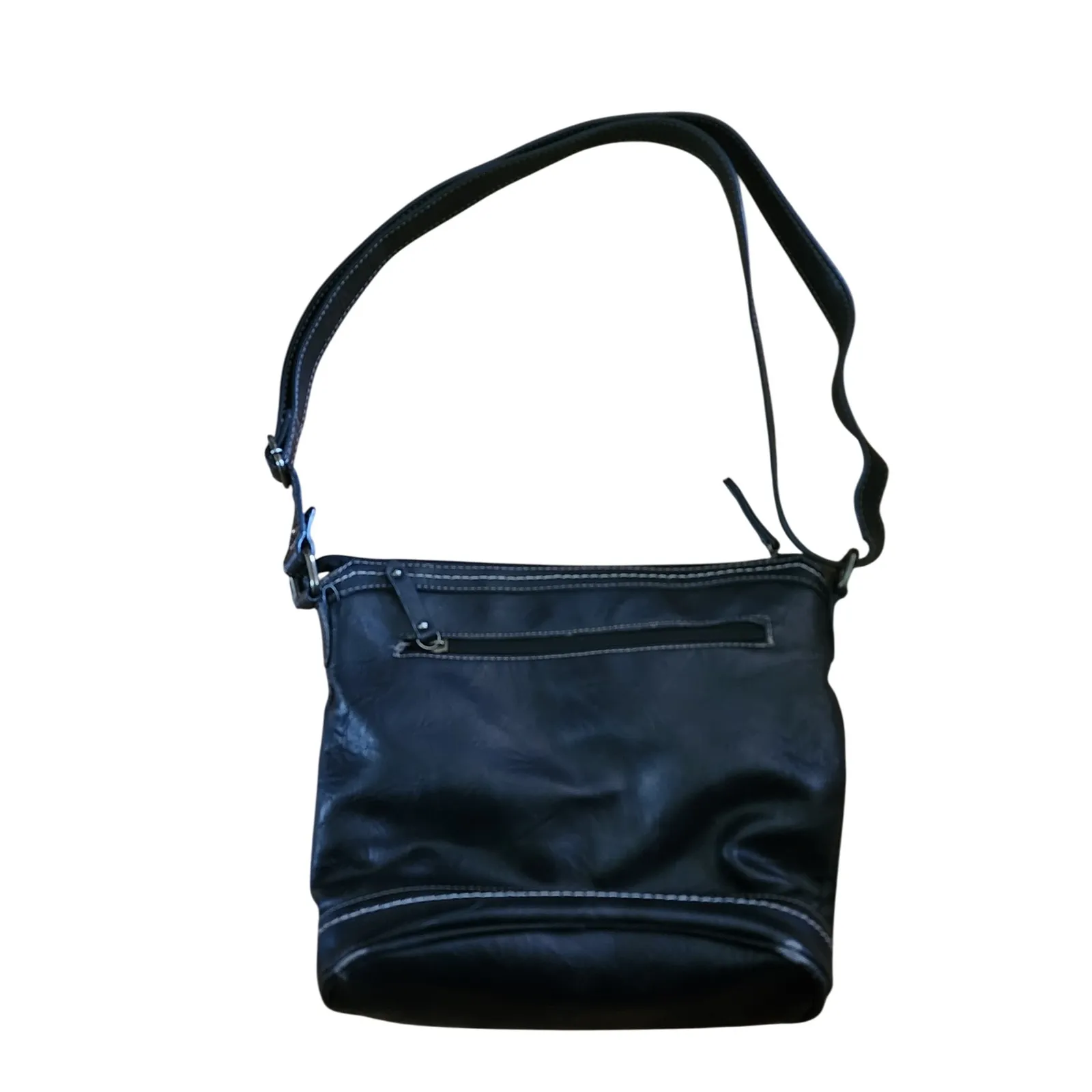 b.o.c. Born‎ Concept Black Faux Leather Shoulder Bag Crossbody Purse - Image 4